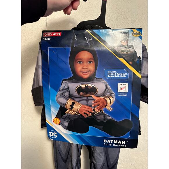 DC Comics Superhero Toddler Batman Costume | Size 0-6 Months - Picture 1 of 6